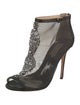 Badgley Mischka Mesh Lace Pattern Pumps
