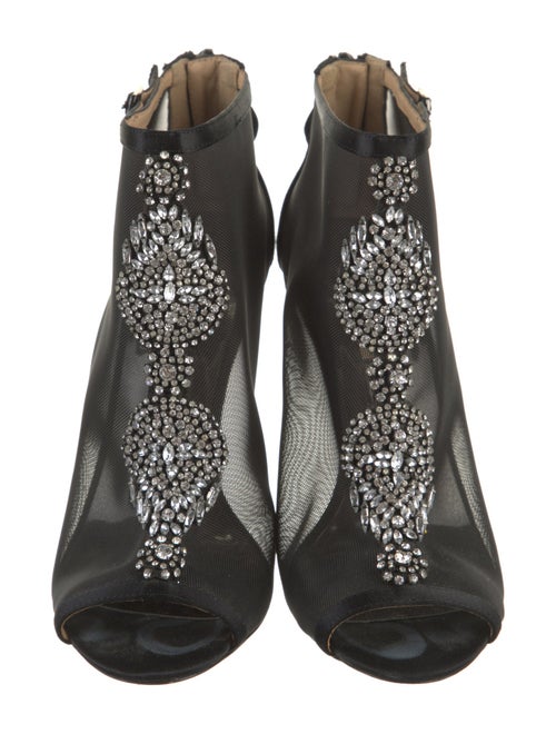 Badgley Mischka Mesh Lace Pattern Pumps