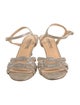 Badgley Mischka Glitter Crystal Embellishments Sandals