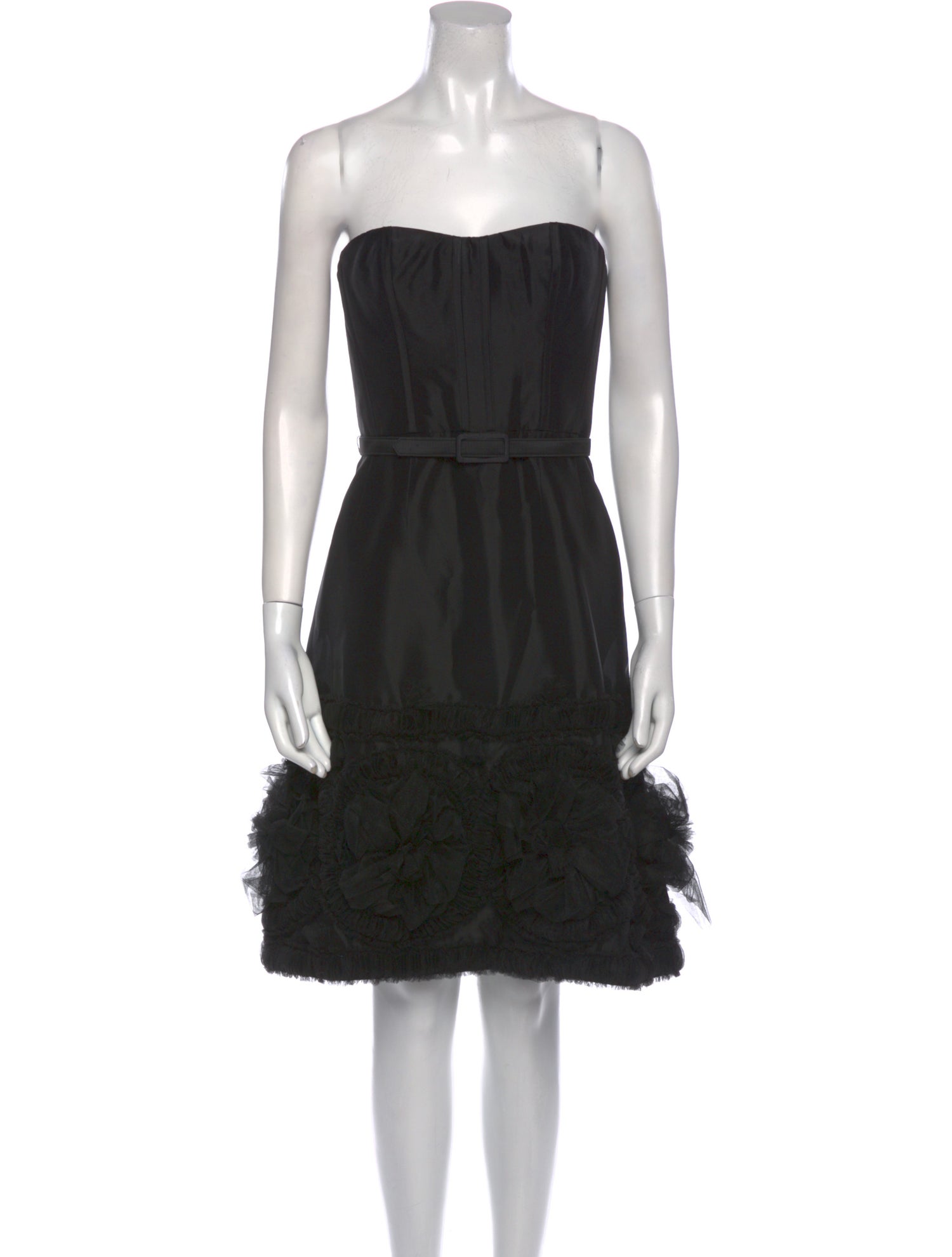 Badgley Mischka Strapless Mini Dress