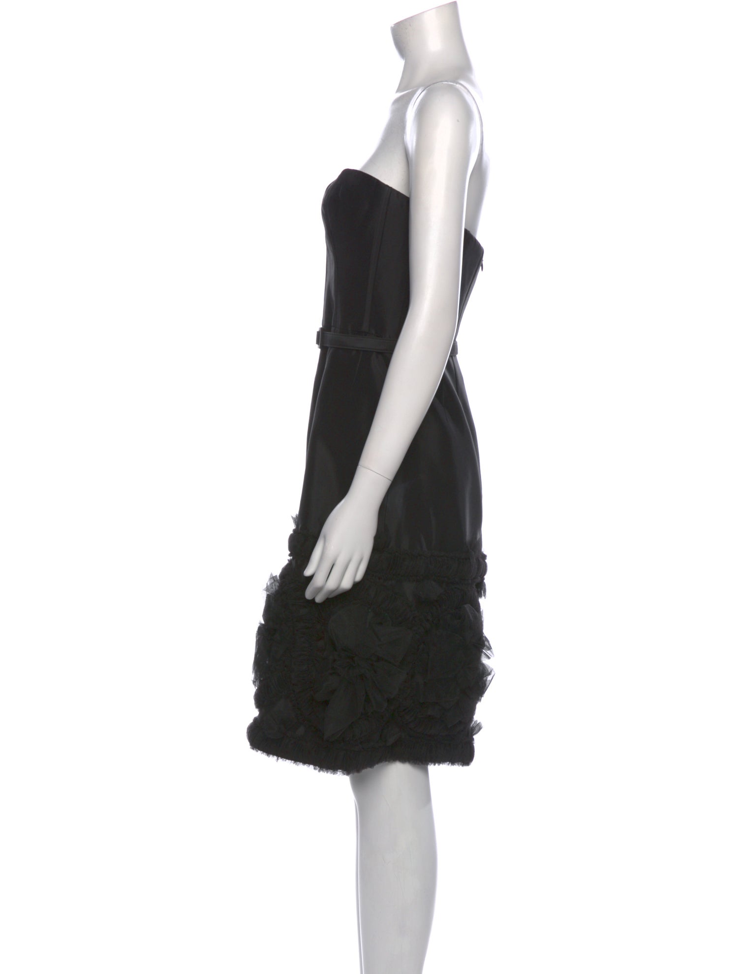 Badgley Mischka Strapless Mini Dress