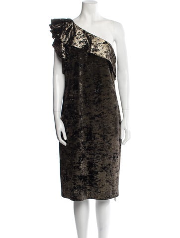 Badgley Mischka Dresses Printed Midi Length Dress US 16 | XXL