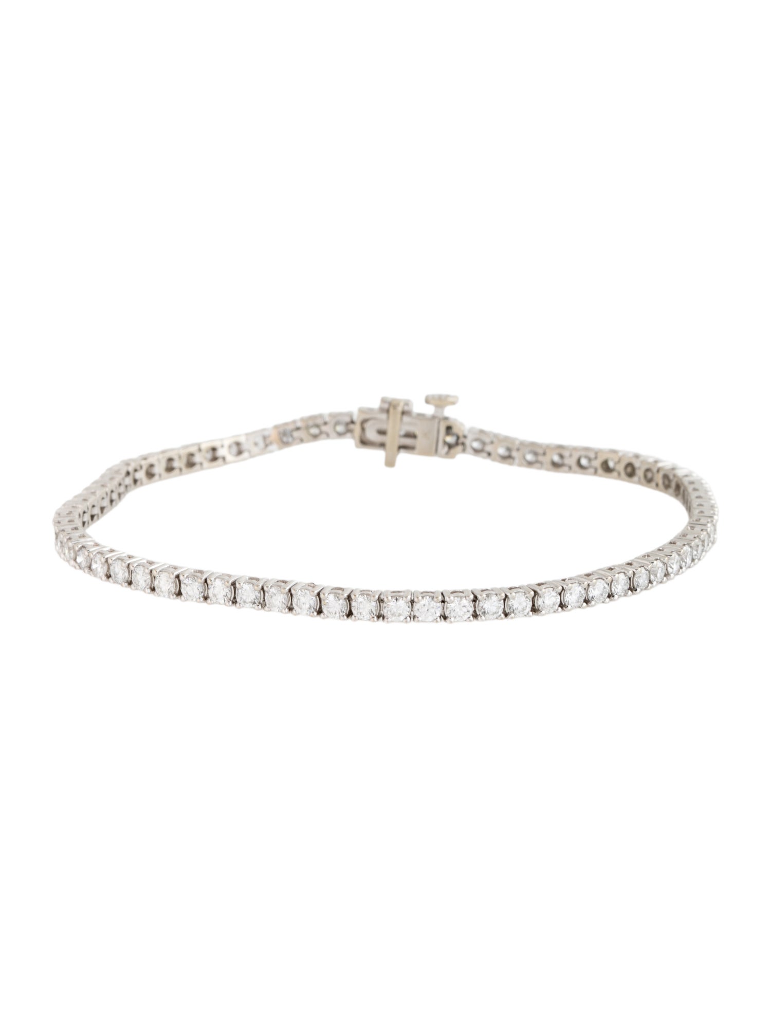Badgley Mischka 10K 3.01ctw Lab-Grown Diamond Tennis Bracelet
