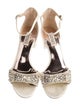 Badgley Mischka Satin Printed Sandals