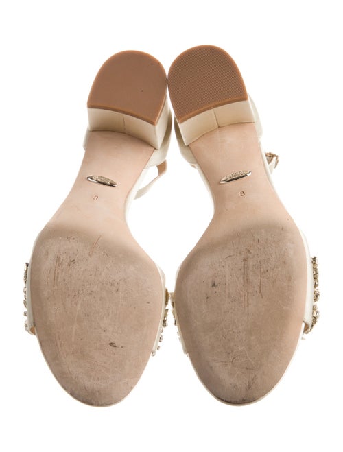 Badgley Mischka Satin Printed Sandals