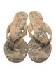 Badgley Mischka Printed Flip Flops