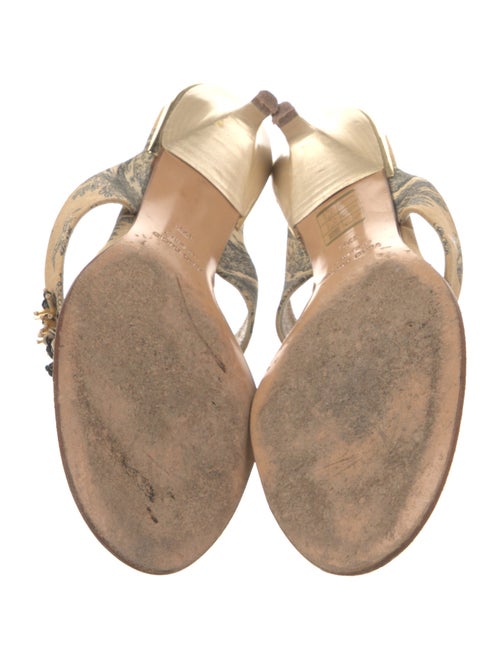 Badgley Mischka Printed Flip Flops