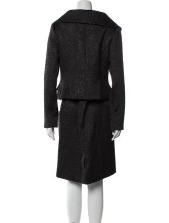 Badgley Mischka Patterned Skirt Suit