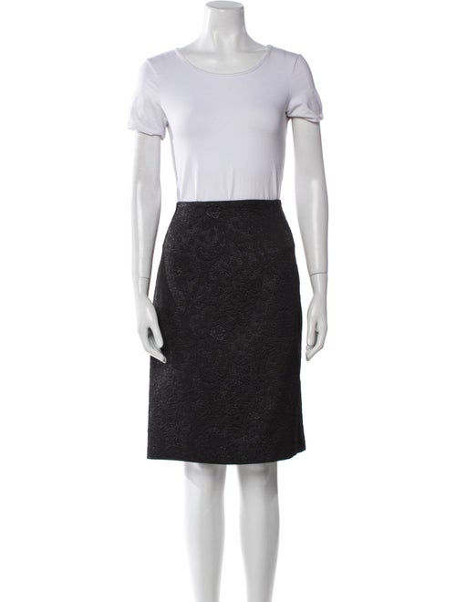 Badgley Mischka Patterned Skirt Suit