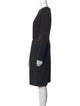 Badgley Mischka Crew Neck Knee-Length Dress