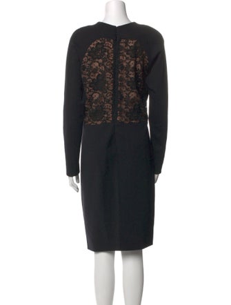 Badgley Mischka Crew Neck Knee-Length Dress