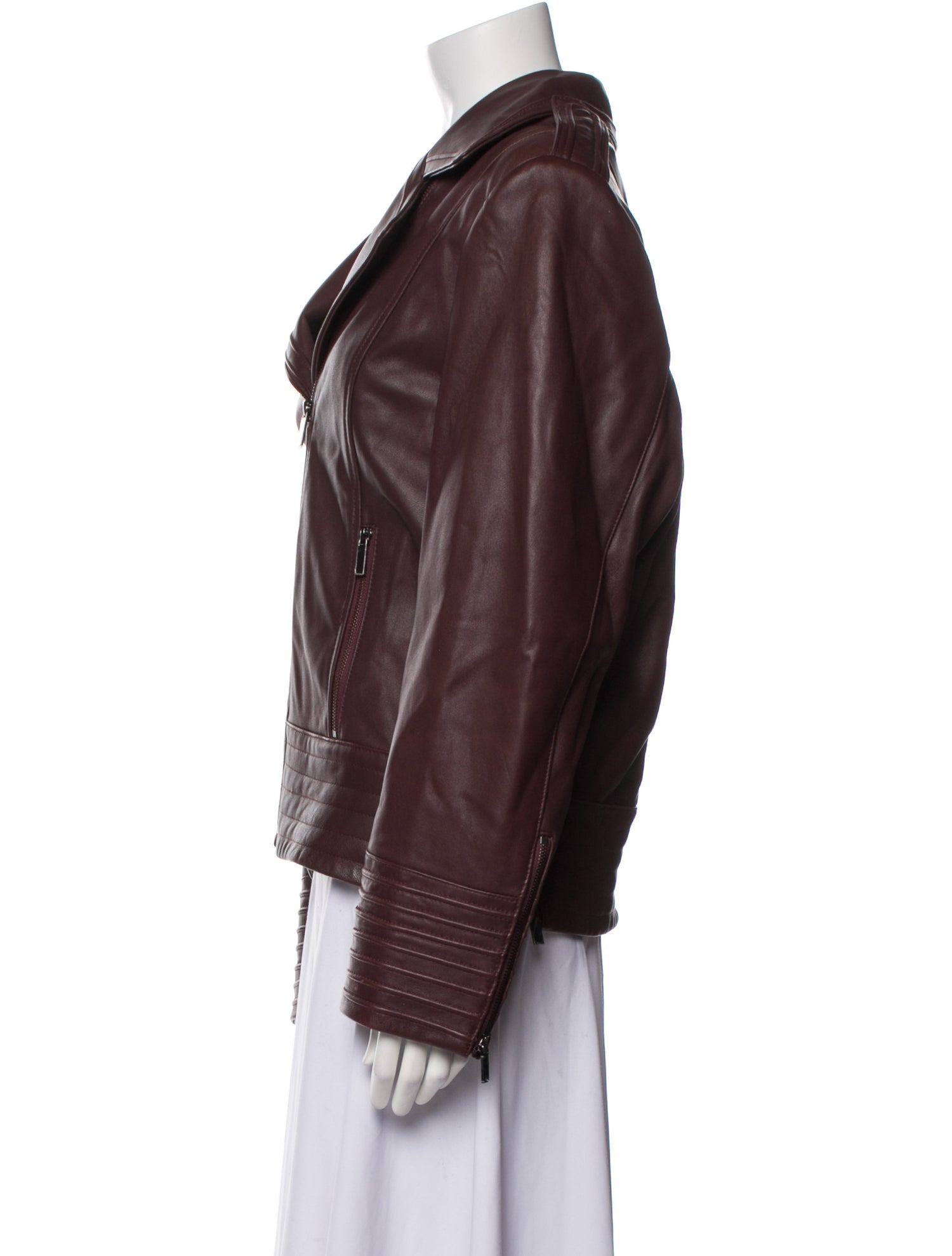 Badgley Mischka Leather Biker Jacket