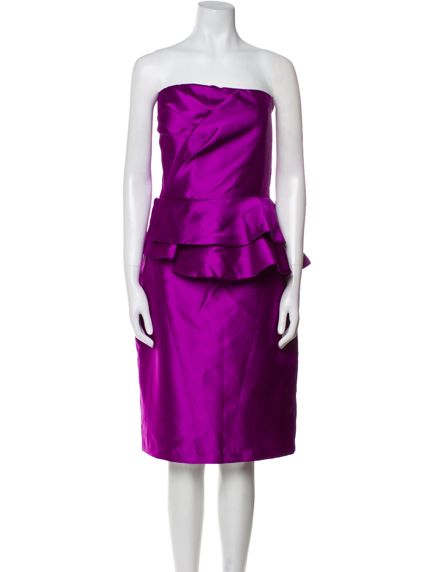 Badgley Mischka Strapless Mini Dress