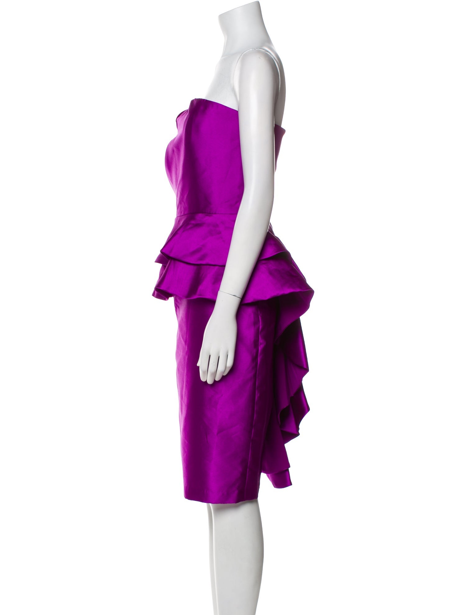 Badgley Mischka Strapless Mini Dress