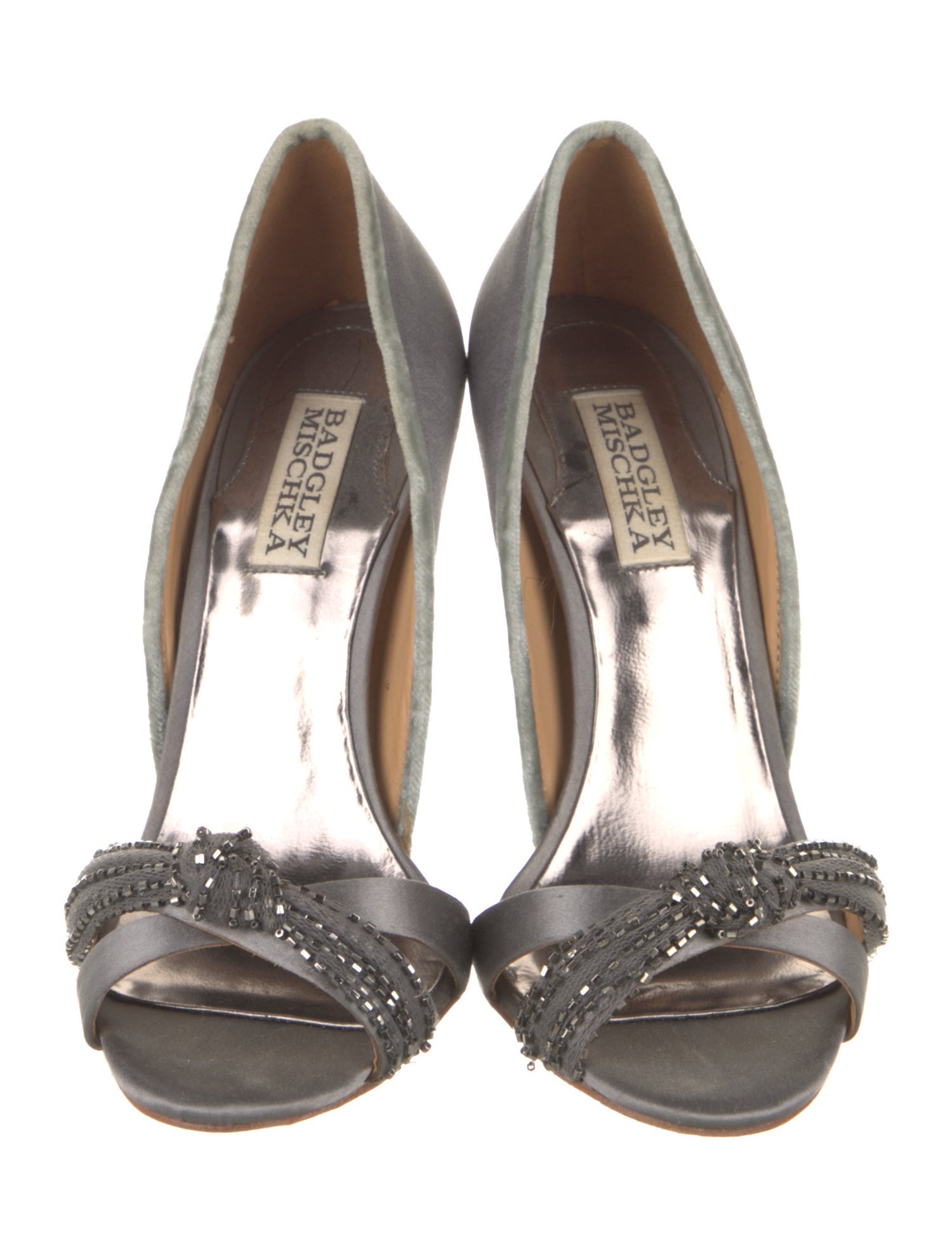Badgley Mischka Satin D'Orsay Pumps