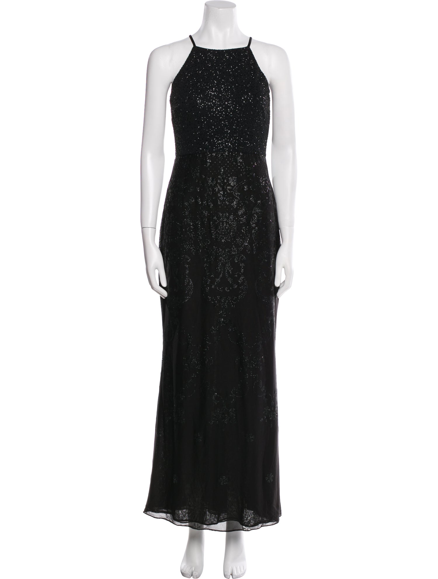 Badgley Mischka Silk Long Dress