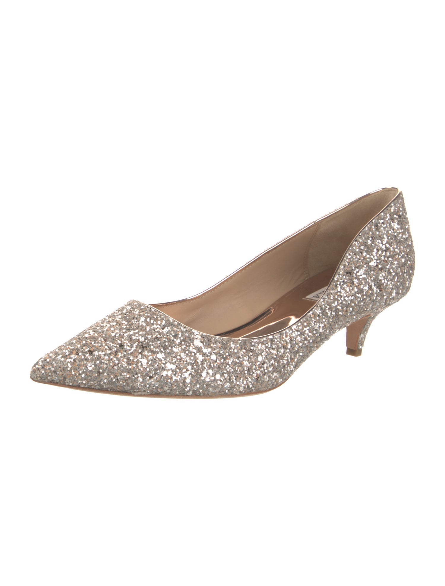 Badgley Mischka Glitter Pumps