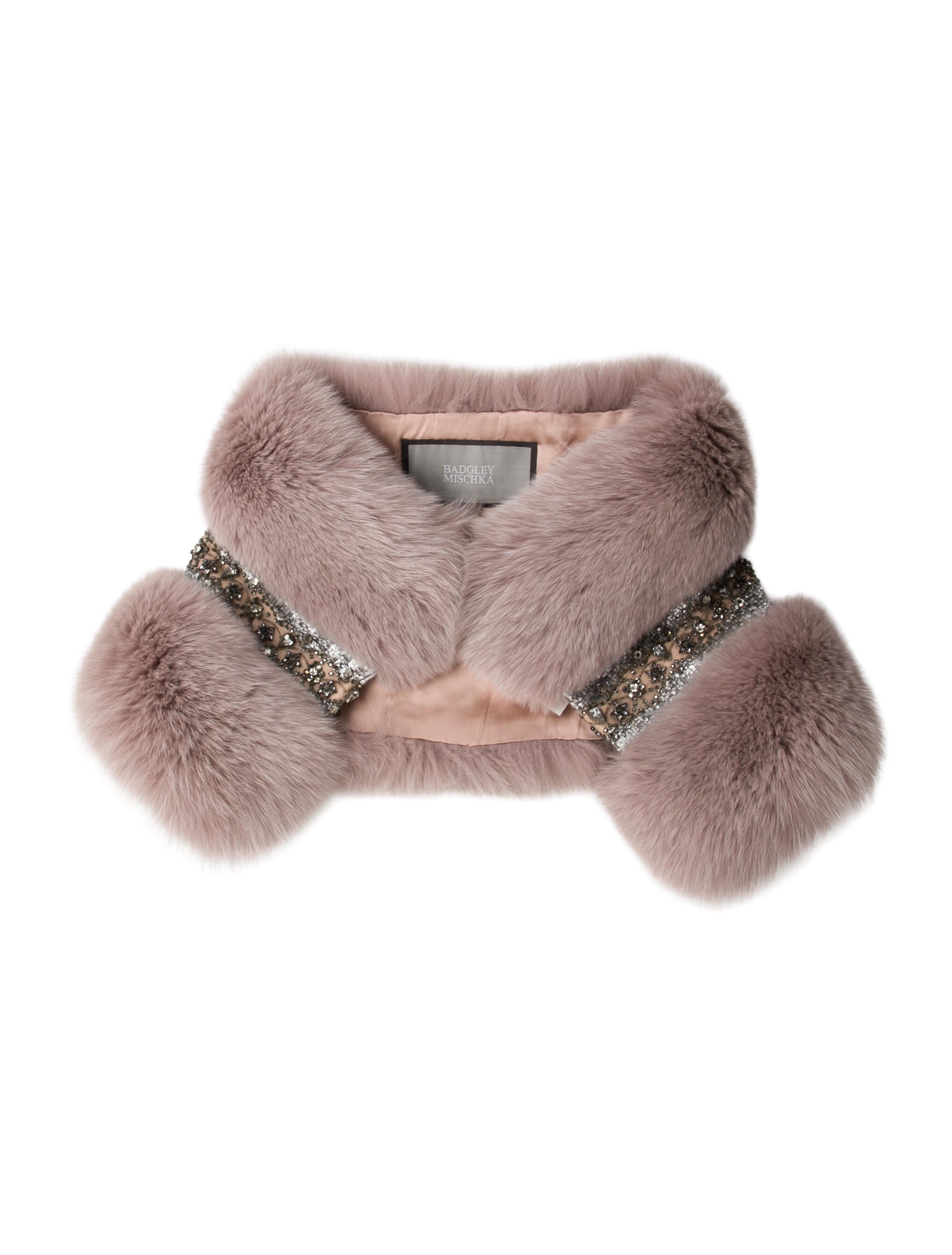 Badgley Mischka Fur Shawl