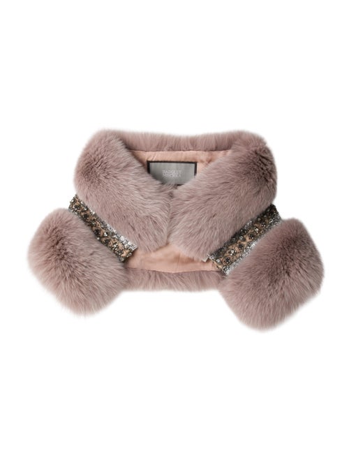 Badgley Mischka Fur Shawl