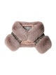 Badgley Mischka Fur Shawl