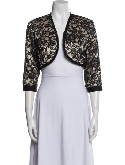 Badgley Mischka Lace Pattern Evening Jacket