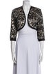 Badgley Mischka Lace Pattern Evening Jacket