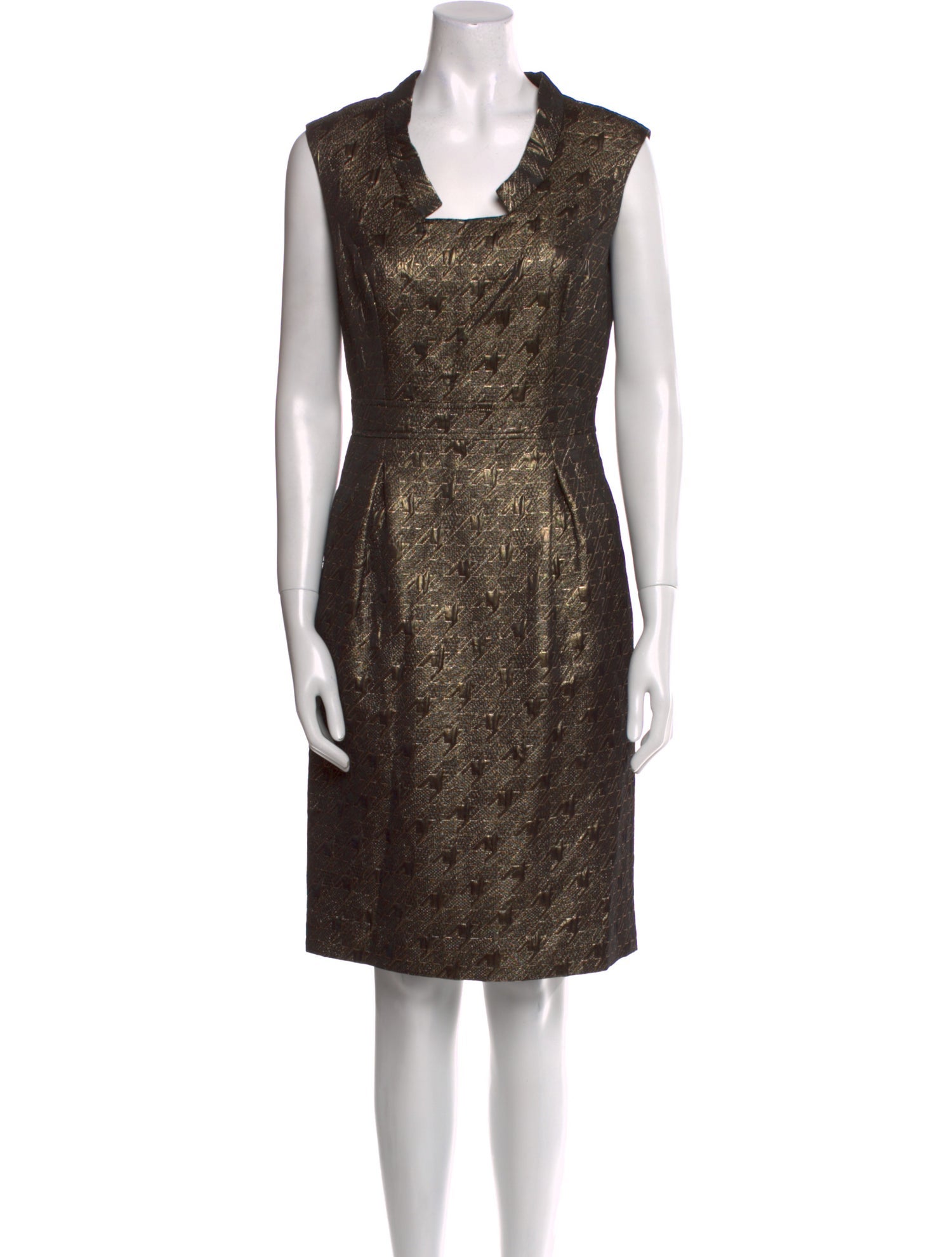 Badgley Mischka Printed Knee-Length Dress