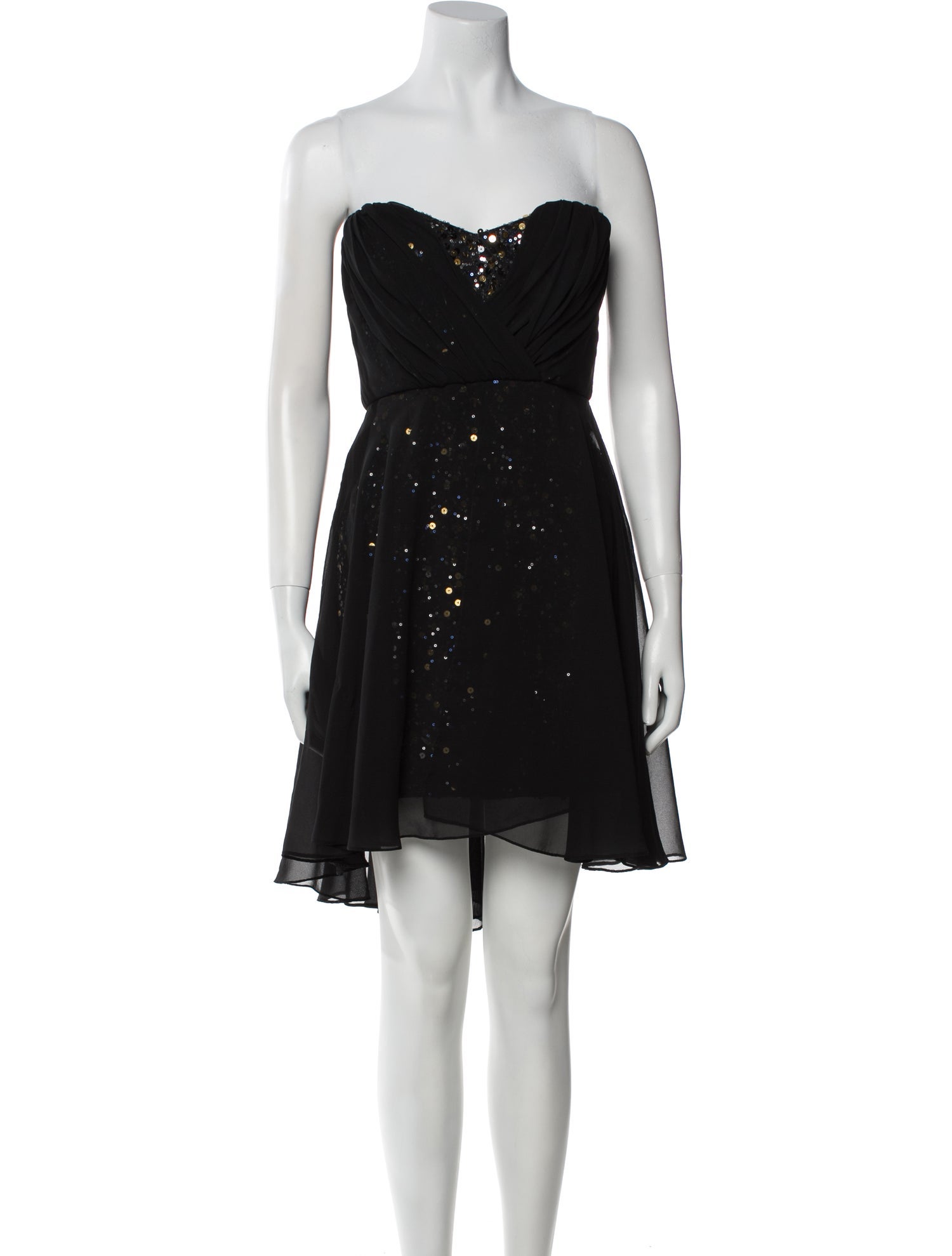 Badgley Mischka Strapless Mini Dress