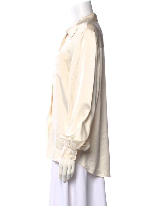 Badgley Mischka Long Sleeve Button-Up Top