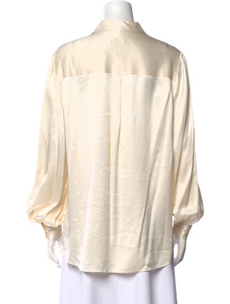 Badgley Mischka Long Sleeve Button-Up Top