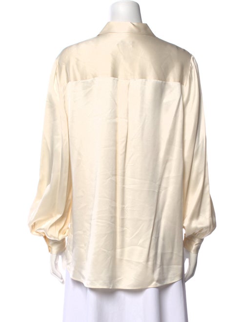 Badgley Mischka Long Sleeve Button-Up Top