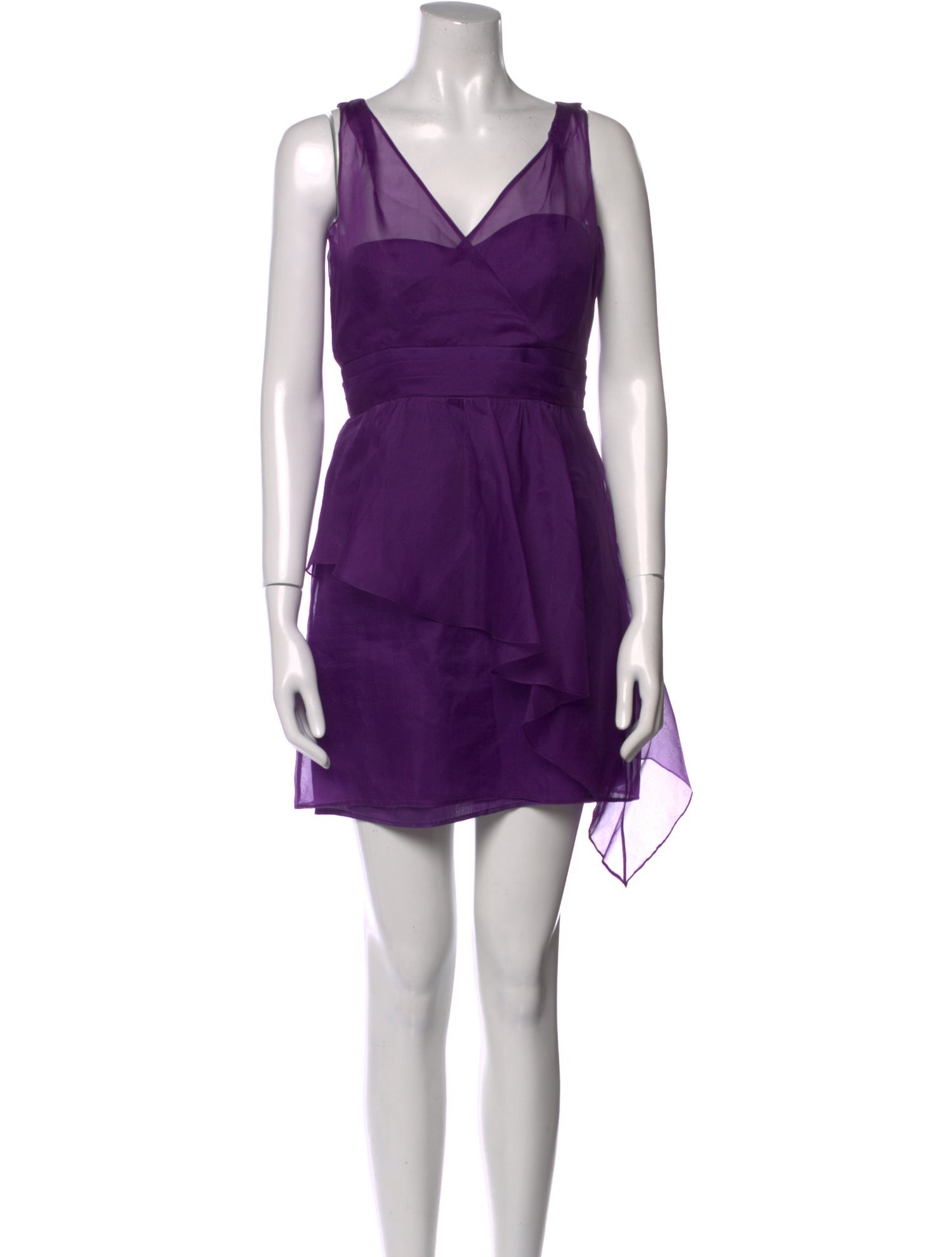 Badgley Mischka Silk Mini Dress