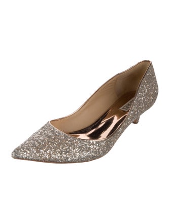 Badgley Mischka Glitter Pumps