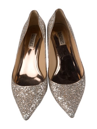 Badgley Mischka Glitter Pumps