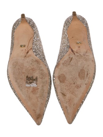 Badgley Mischka Glitter Pumps