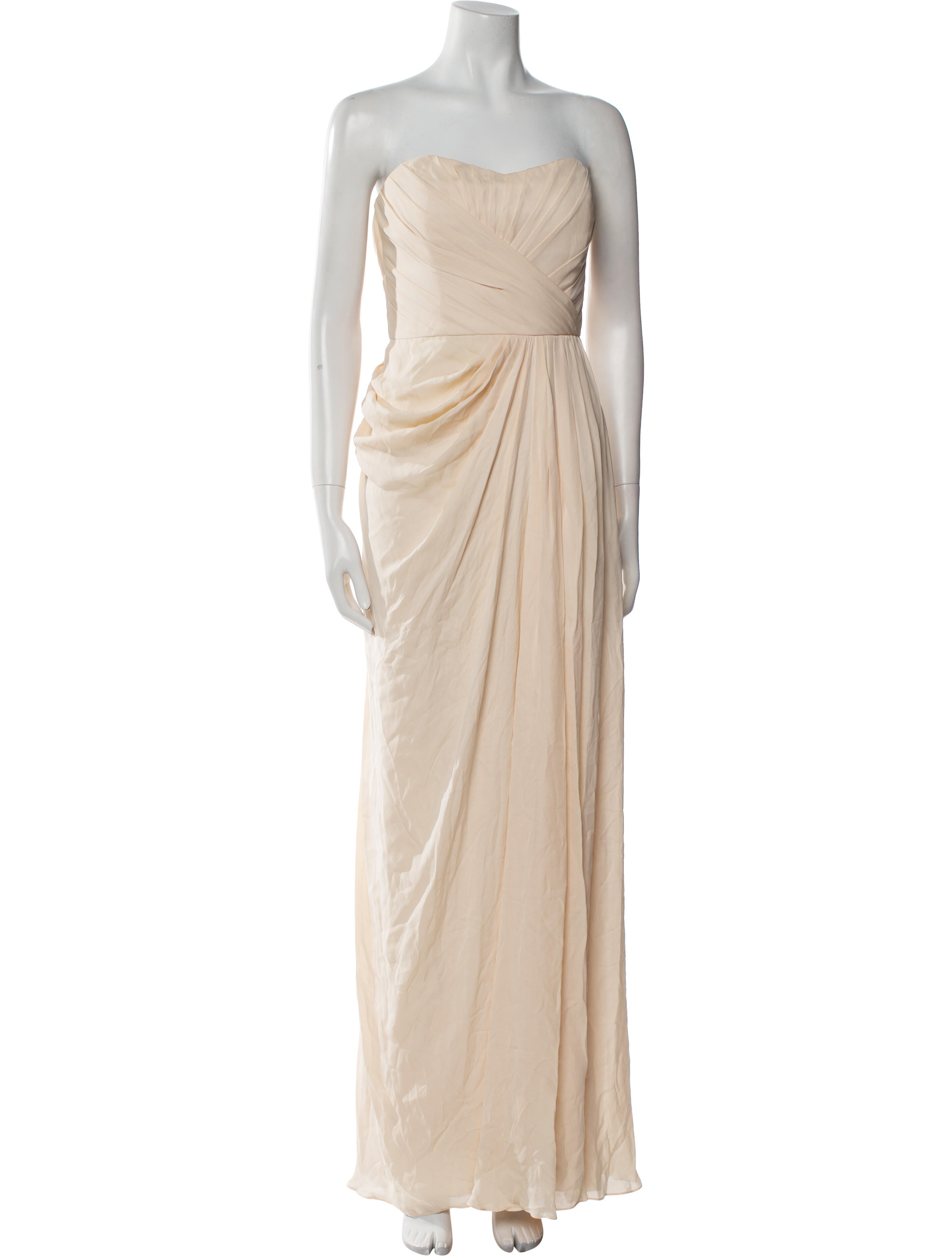 Badgley Mischka Silk Long Dress