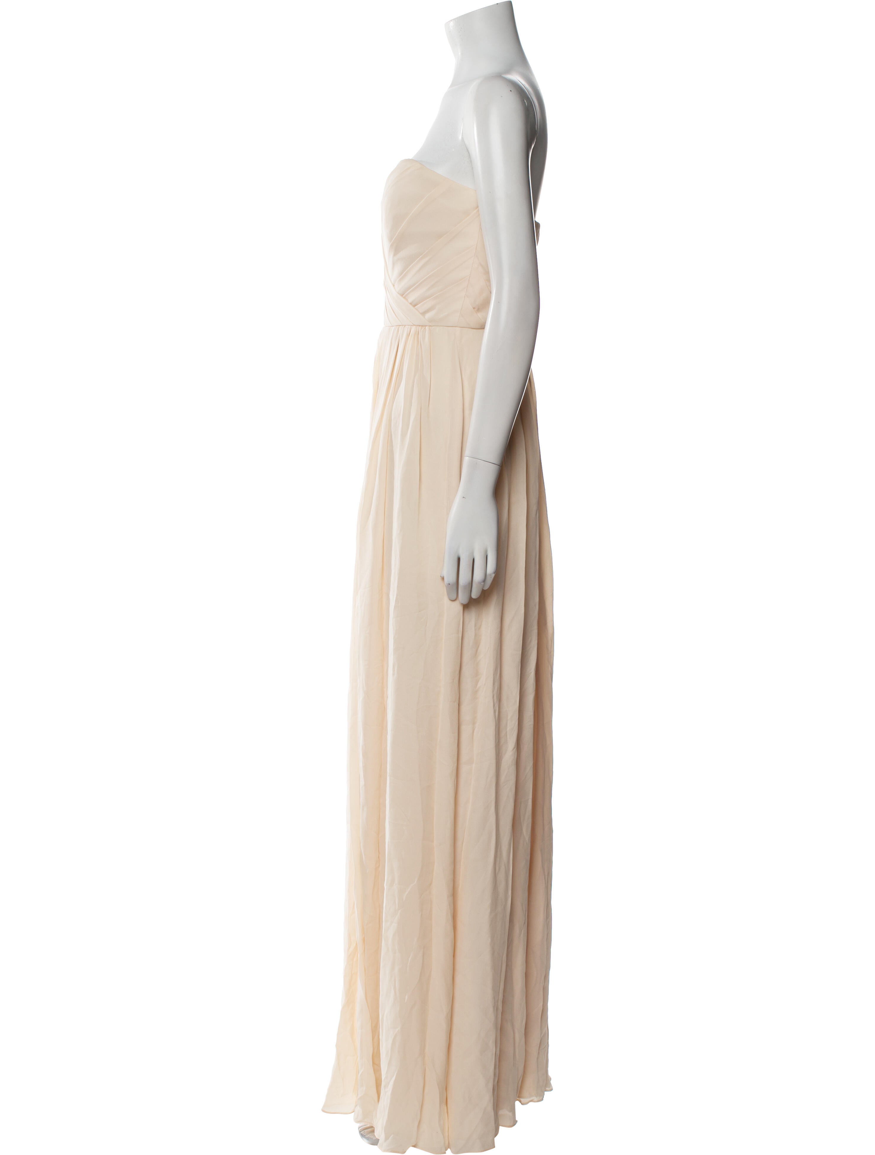 Badgley Mischka Silk Long Dress