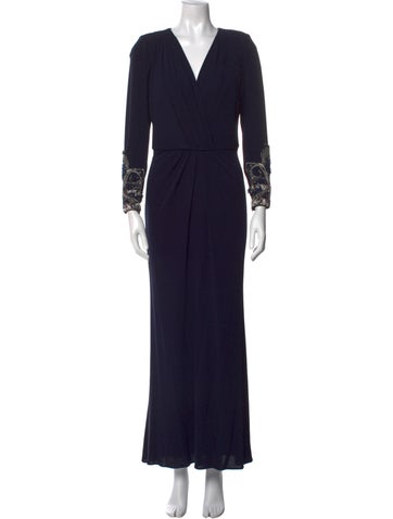 Badgley Mischka Dresses V-Neck Long Dress US 10 | L