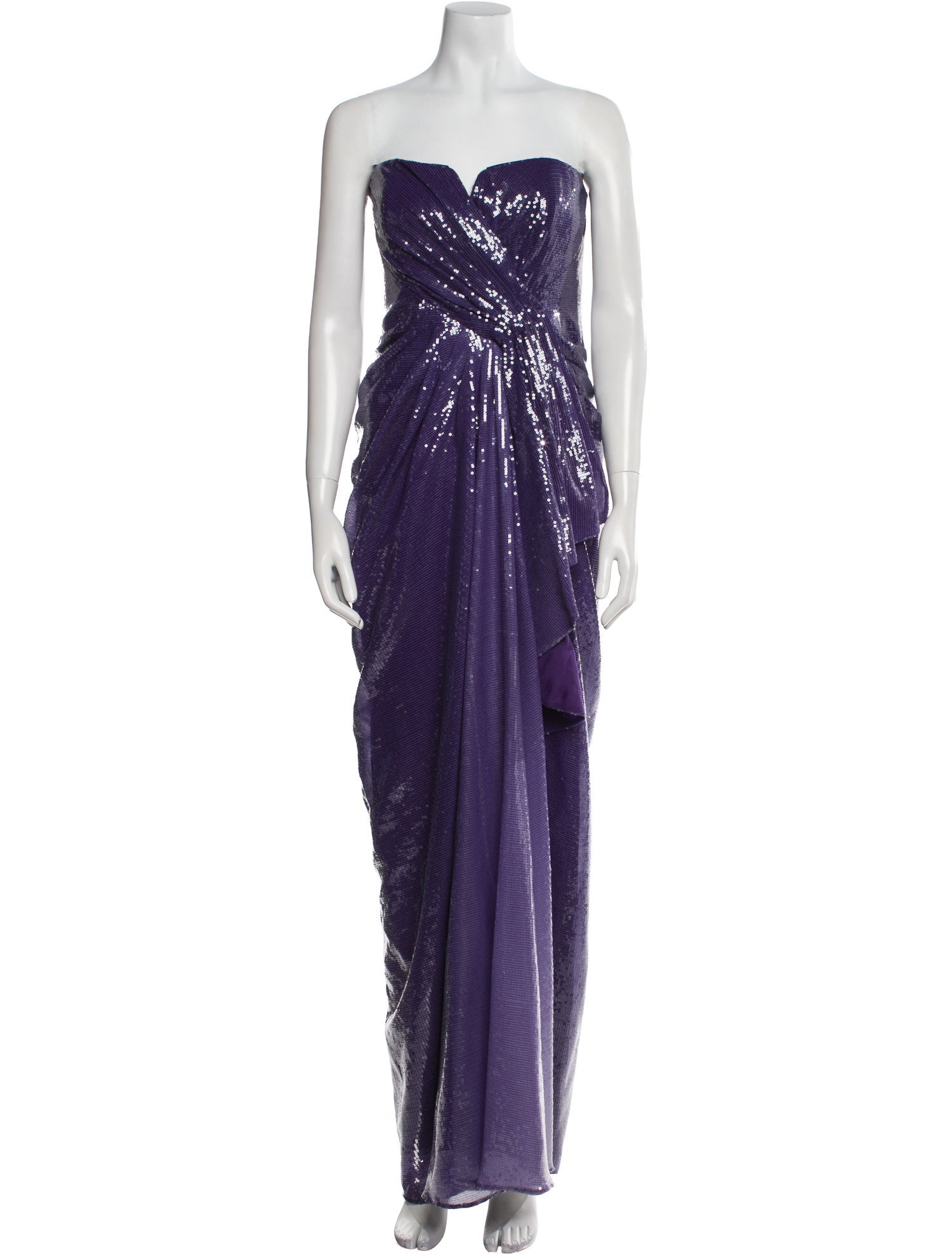 Badgley Mischka Strapless Long Dress
