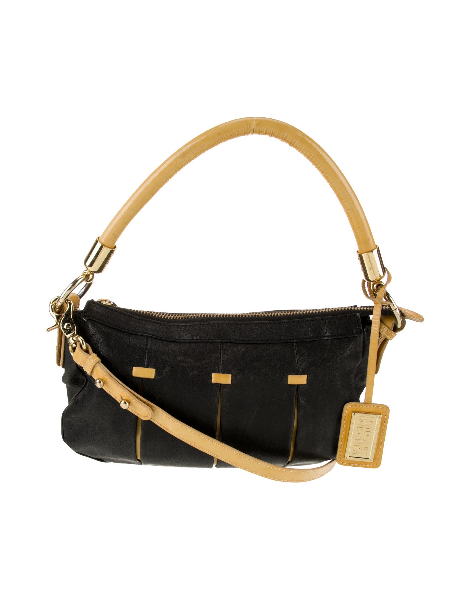 Badgley Mischka Leather Top Handle Bag