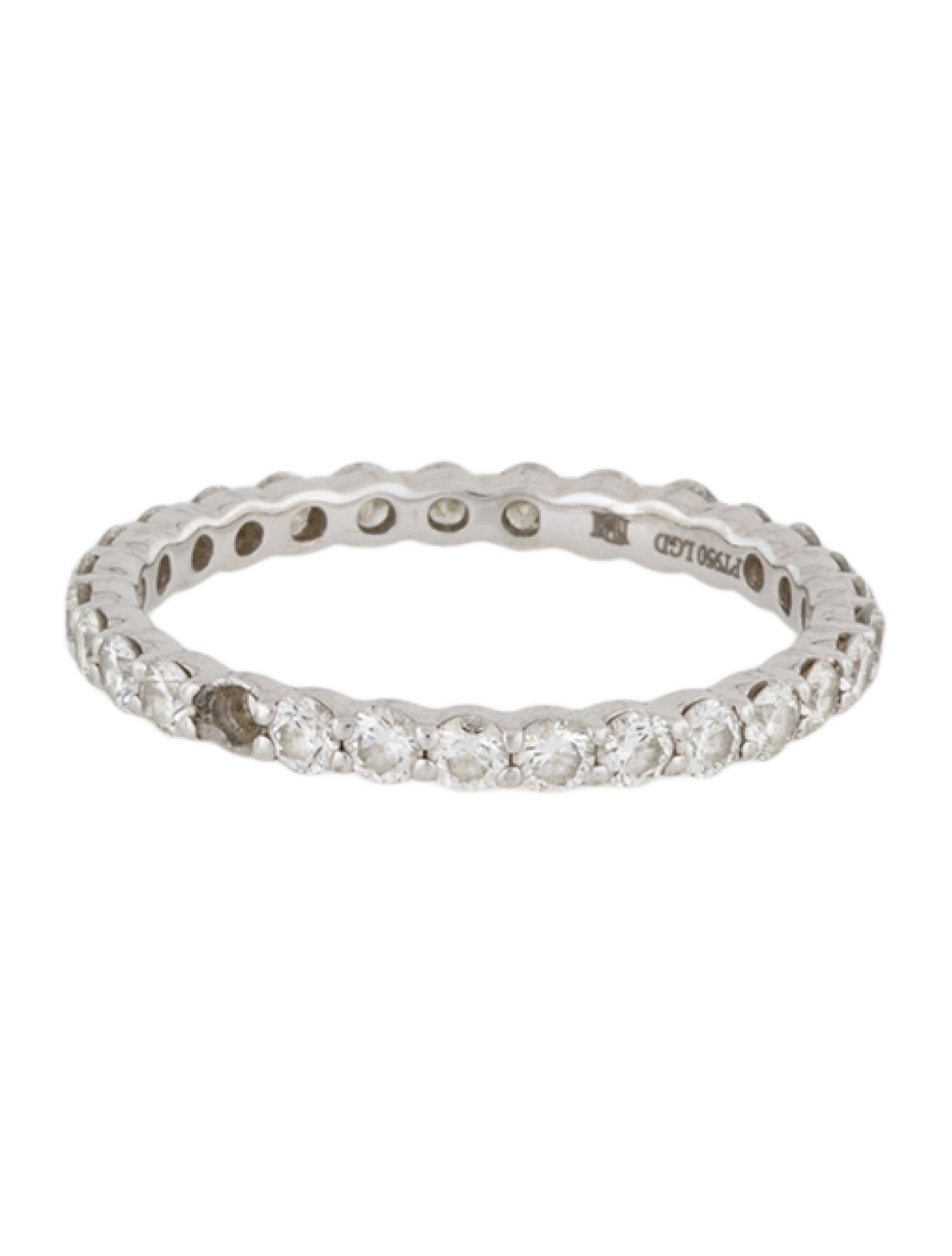 Badgley Mischka Platinum 1.07ctw Lab-Grown Diamond Eternity Band