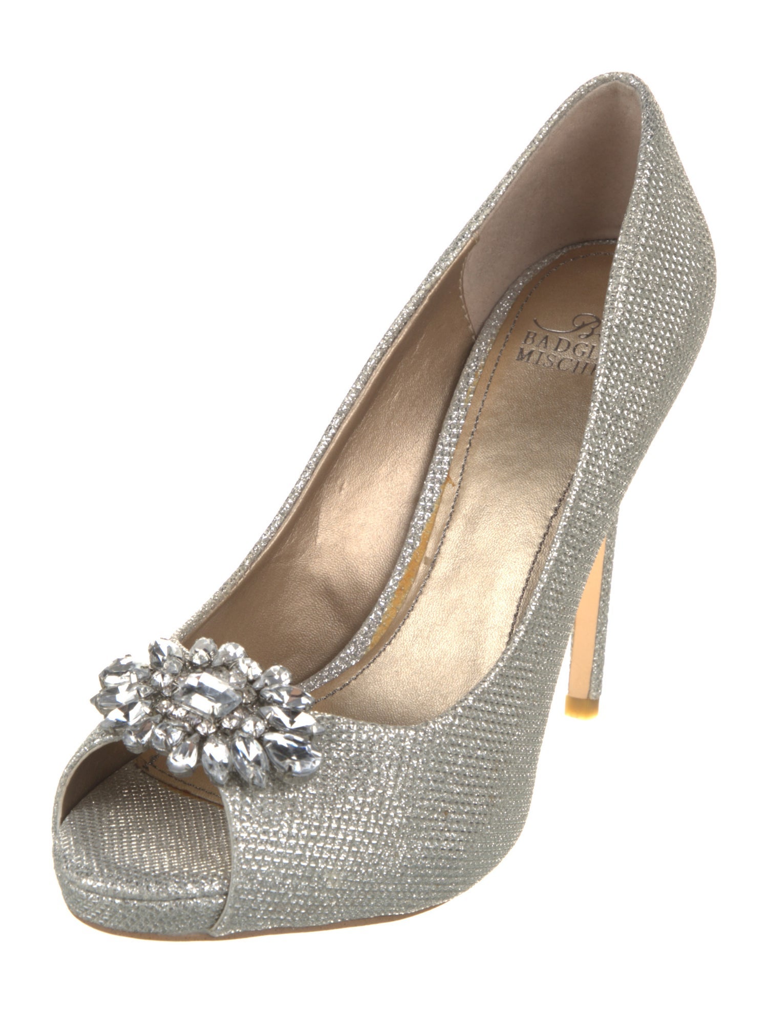 Badgley Mischka Glitter Pumps