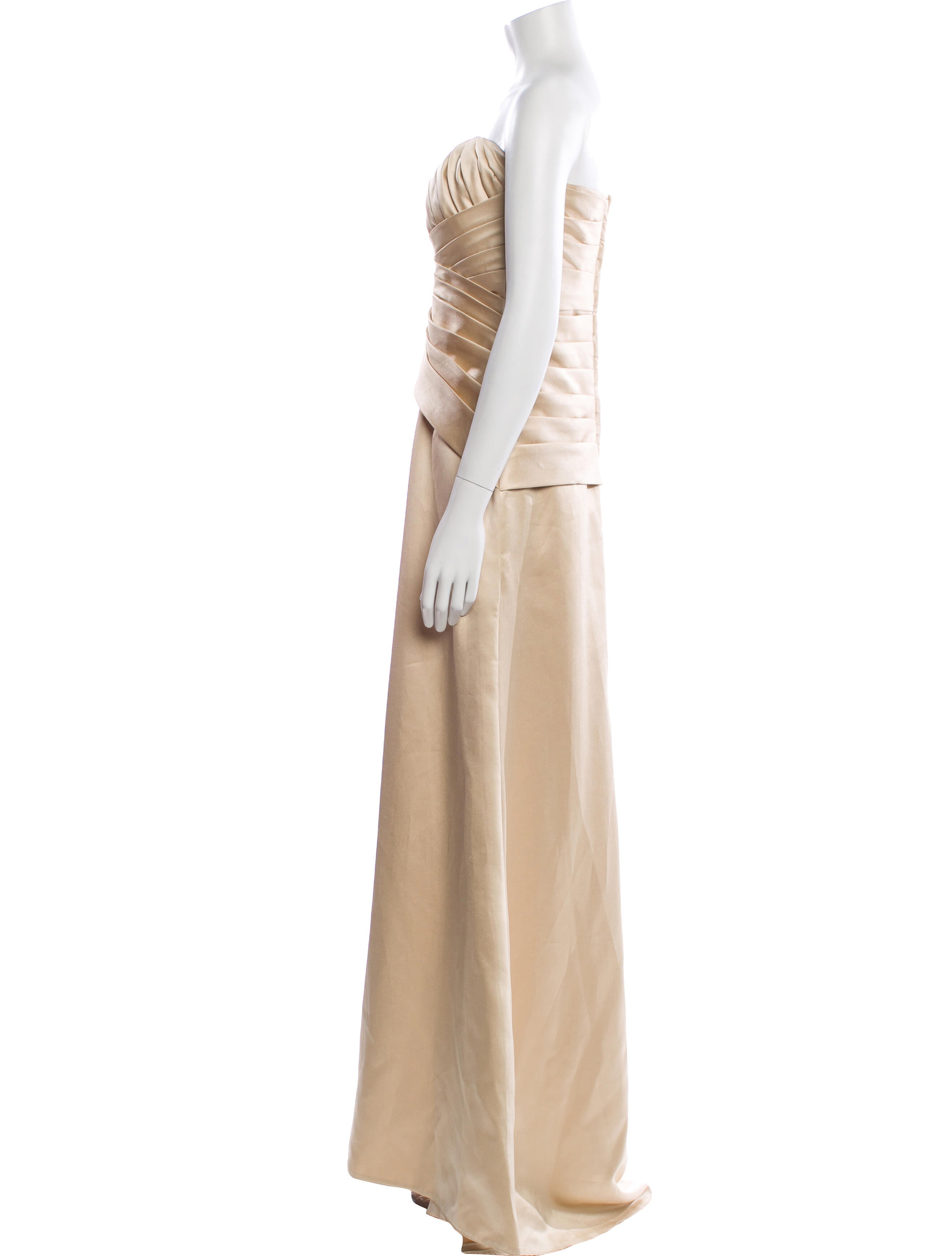 Badgley Mischka Strapless Long Dress