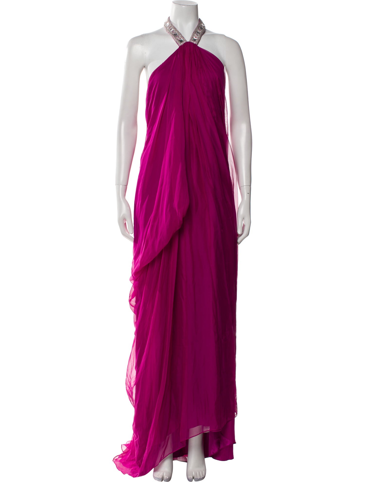 Badgley Mischka Silk Long Dress