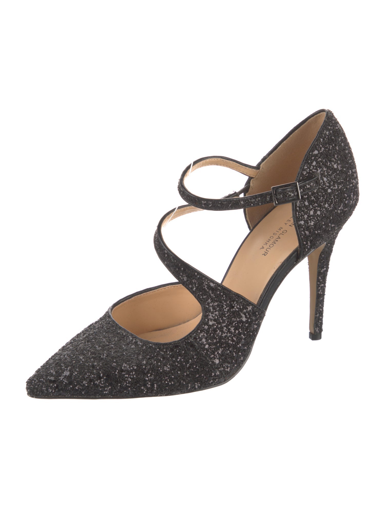 Badgley Mischka Glitter Glitter Accents D'Orsay Pumps