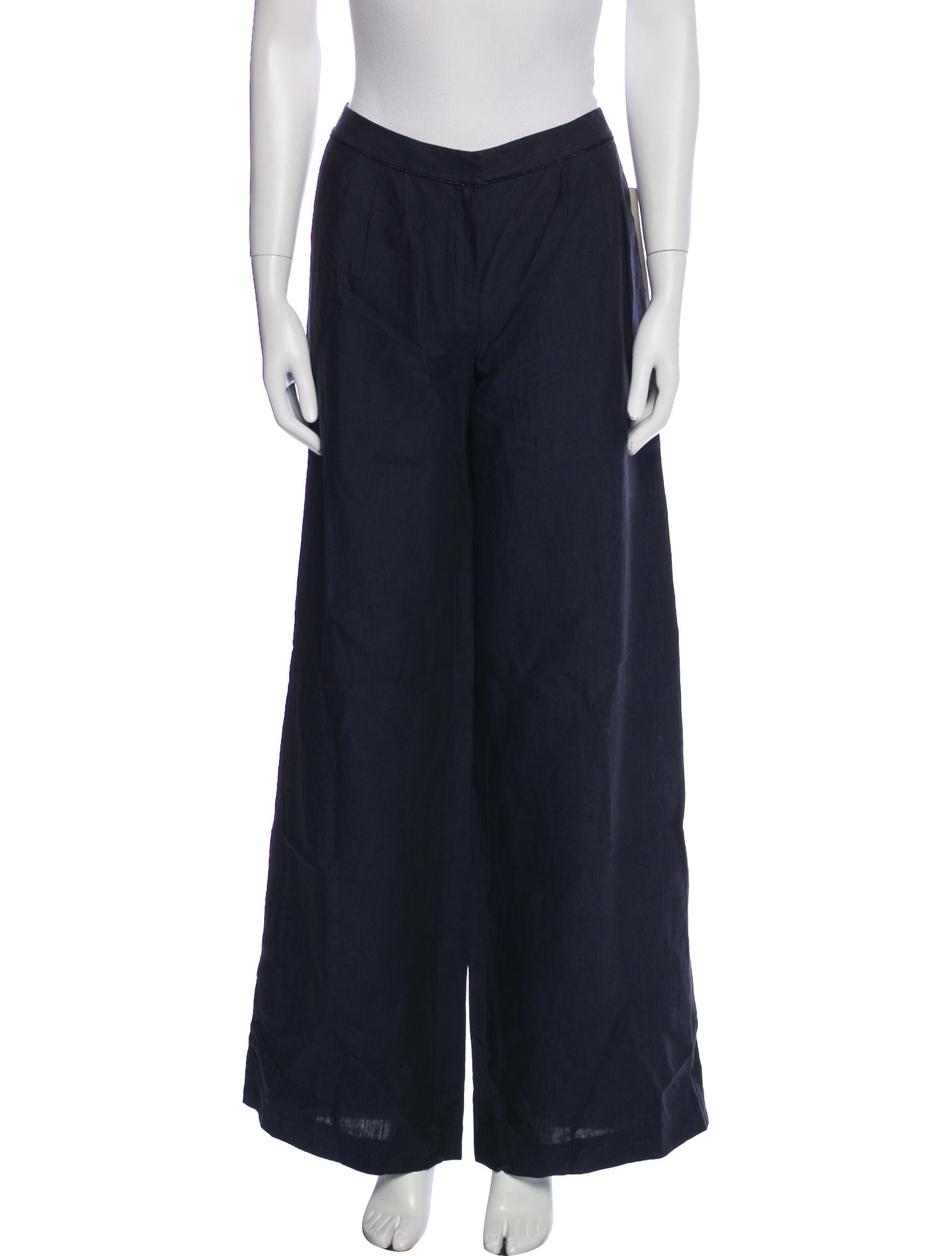 Badgley Mischka Linen Wide Leg Pants