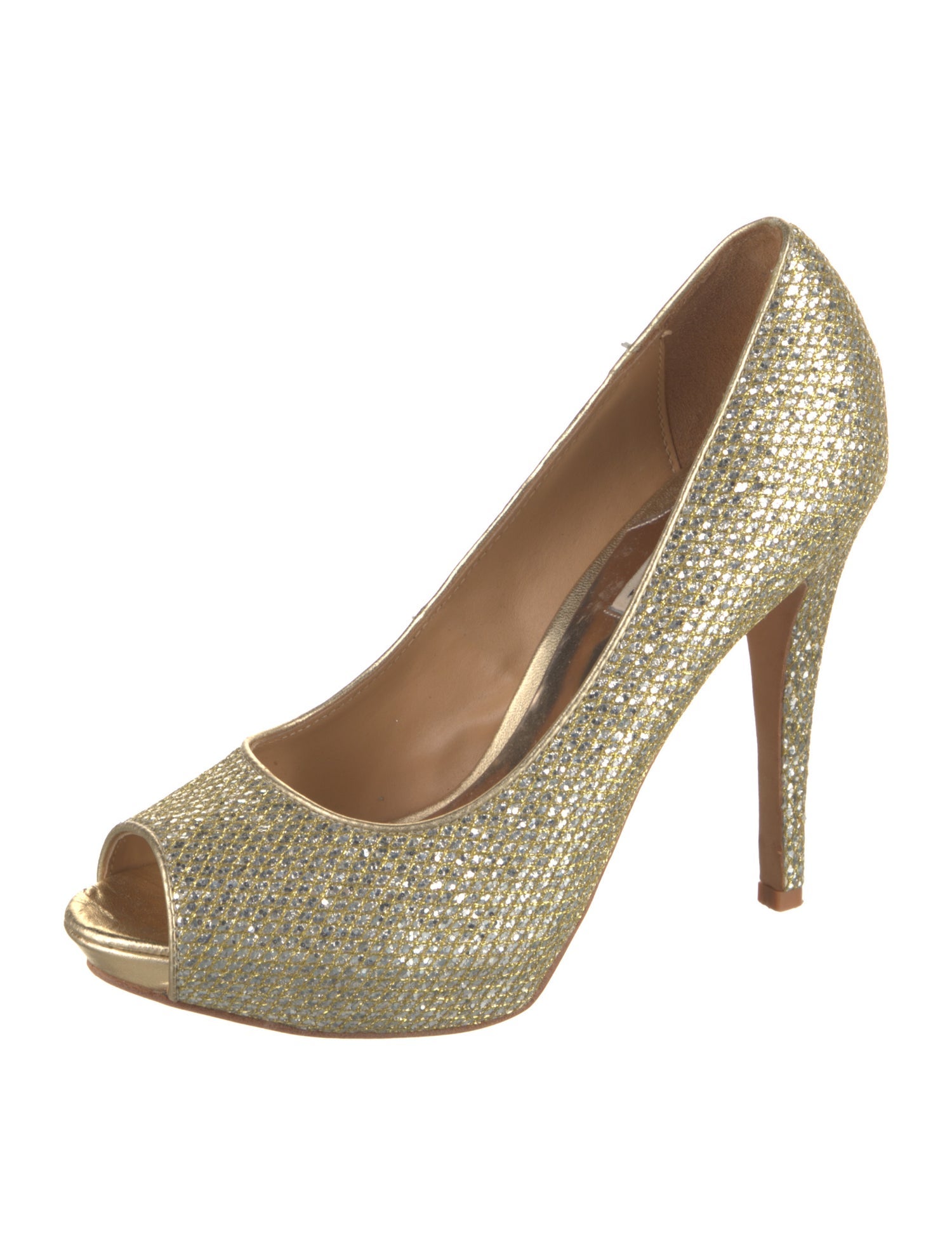 Badgley Mischka Glitter Pumps