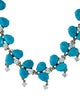 Badgley Mischka Blue Stone & Crystal Collar Necklace