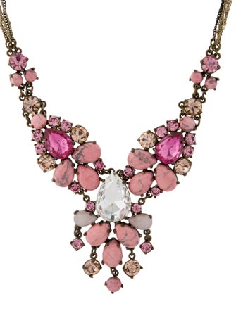 Badgley Mischka Crystal Statement Collar Necklace