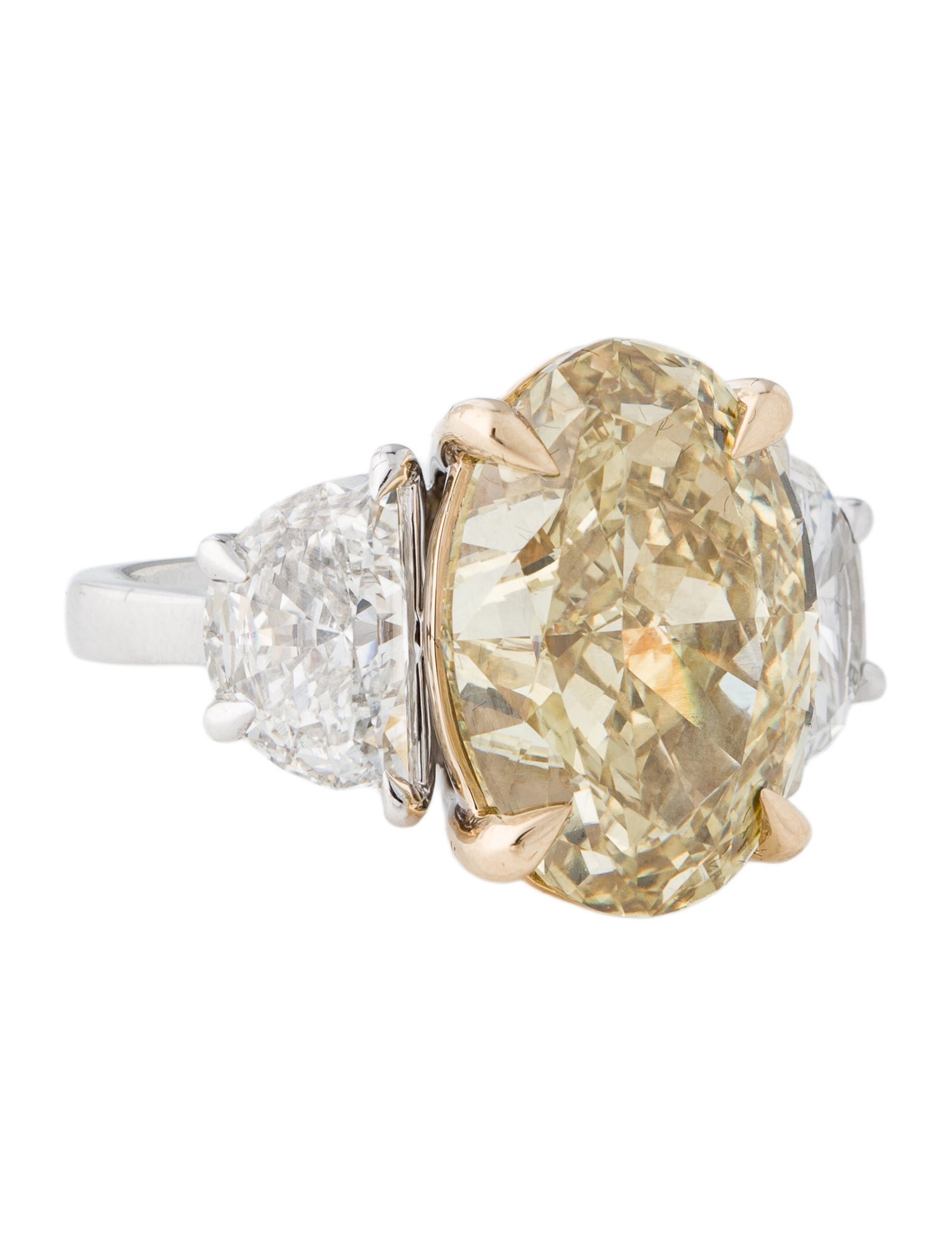 Badgley Mischka 14K Two-Tone 15.26ctw Lab-Grown Diamond Cocktail Ring